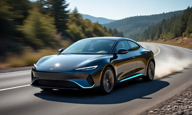 electric car accelerating